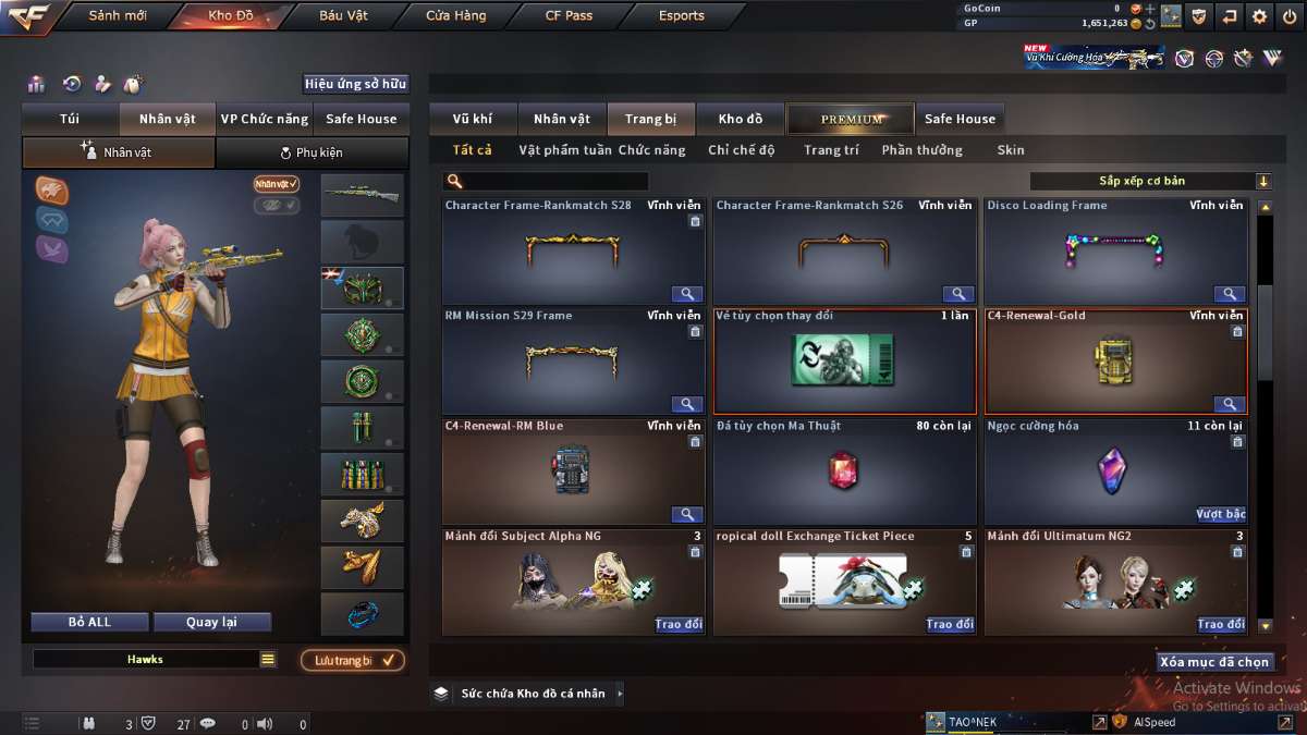 shop acc cf uy tin gia re